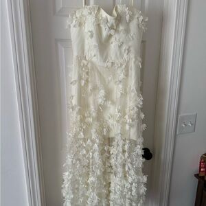 Helsi Audrey Square Neck Floral Appliqué Dress - Size Large